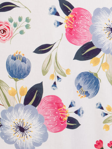 Výpredaj Biele retro pin up šaty Kvitnúca záhrada